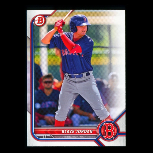 Blaze Jordan 2022 Bowman Prospect Red Sox