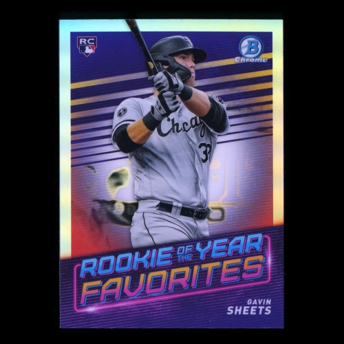 Gavin Sheets RC 2022 Bowman Chrome Rookie of the Year Favorites White Sox