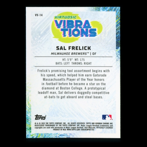 Sal Frelick 2022 Bowman Chrome Virtuosic Vibrations Brewers