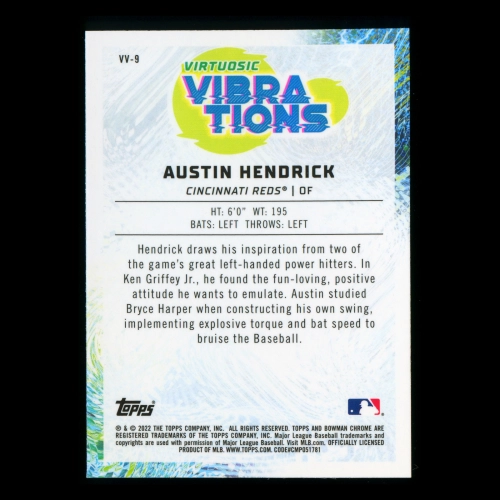 Austin Hendrick 2022 Bowman Chrome Virtuosic Vibrations Reds