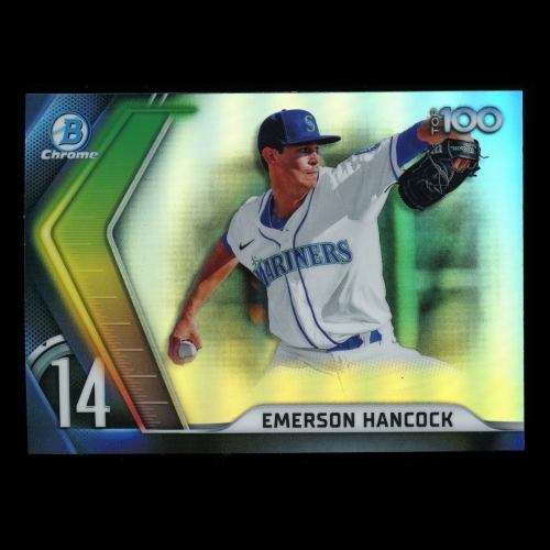 Emerson Hancock 2022 Bowman Chrome Scouts Top 100 Mariners