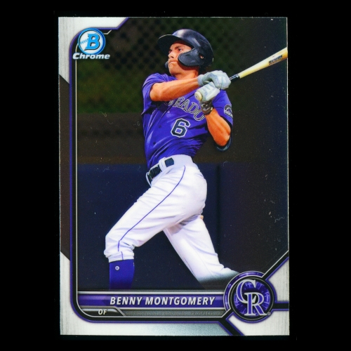 Benny Montgomery 2022 Bowman Chrome Prospects Rockies