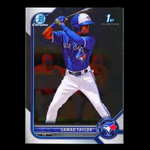 Samad Taylor 2022 Bowman Chrome 1st Bowman Prospects Blue Jays