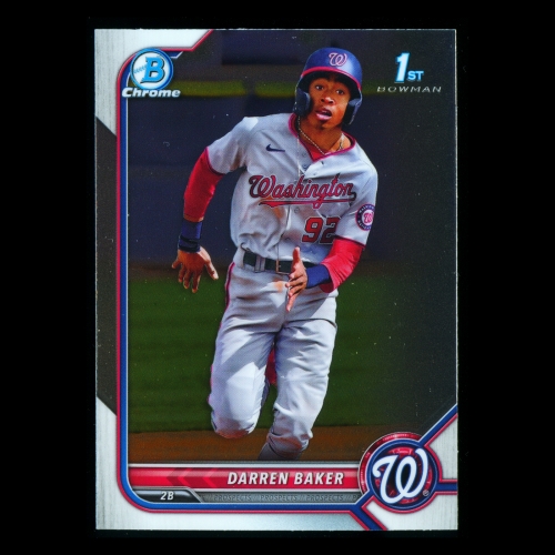 Darren Baker 2022 Bowman Chrome 1st Bowman Prospects Nationals