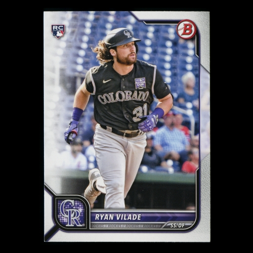 Ryan Vilade RC 2022 Bowman Rookie Rockies 