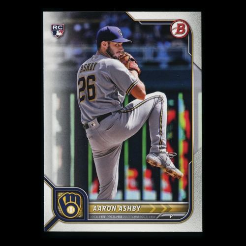 Aaron Ashby RC 2022 Bowman Rookie Brewers 