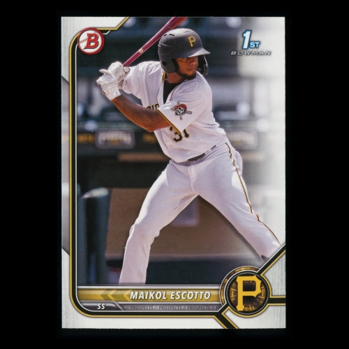 Maikol Escotto 2022 Bowman Prospects 1st Bowman Pirates