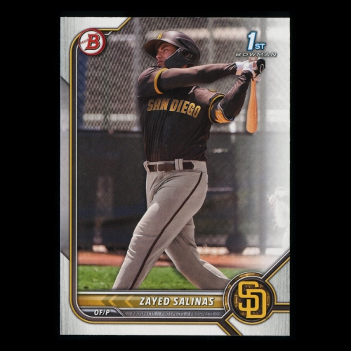 Zayed Salinas 2022 Bowman Prospects 1st Bowman Padres