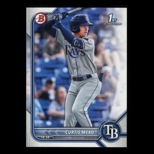Curtis Mead 2022 Bowman Prospects 1st Bowman Rays