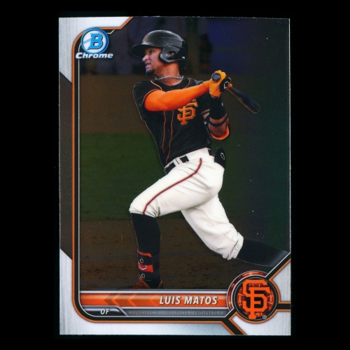 Luis Matos 2022 Bowman Chrome Prospects Giants
