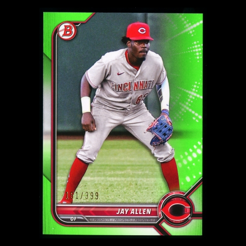 Jay Allen 2022 Bowman Prospects Neon Green Reds 151/399