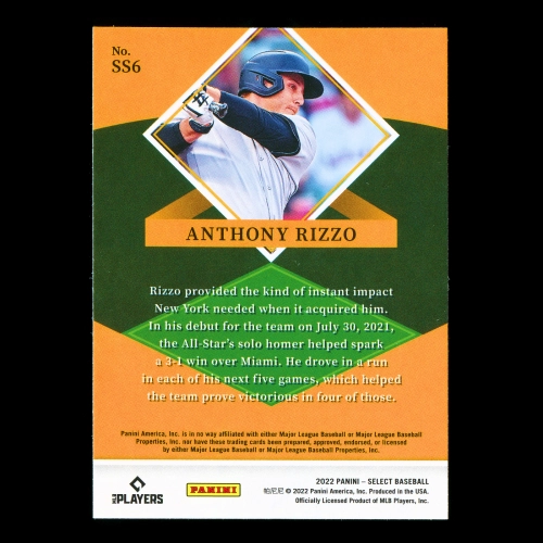 Anthony Rizzo 2022 Select Select Stars Yankees