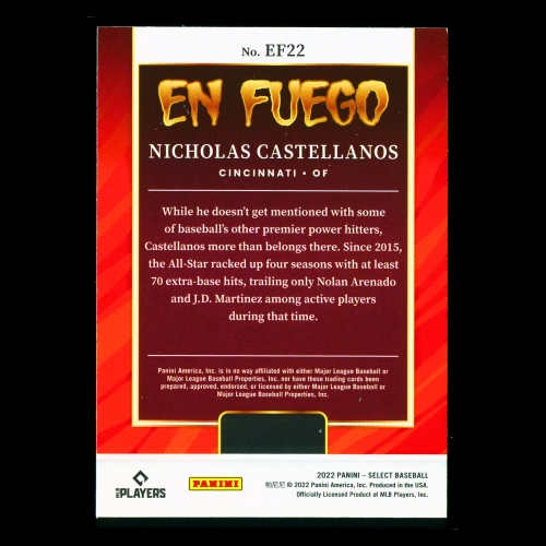 Nicholas Castellanos 2022 Select En Fuego Reds