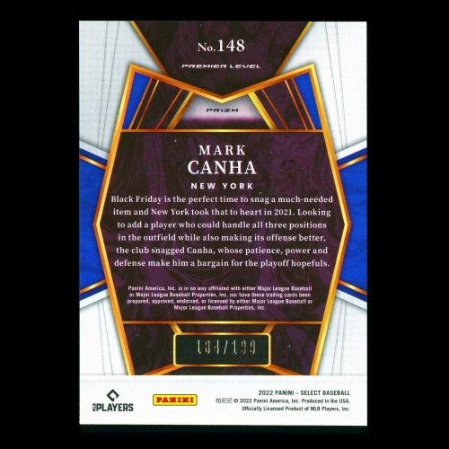 Mark Canha 2022 Select Red Mets 184/199