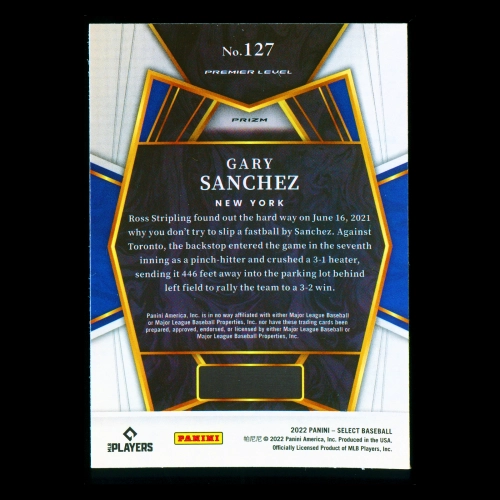 Gary Sanchez 2022 Select Tri-Color Yankees