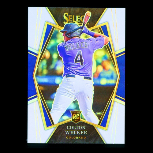 Colton Welker RC 2022 Select White Rookie Rockies 09/50