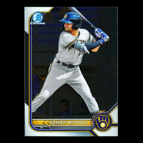 Garrett Mitchell 2022 Bowman Chrome Prospects Brewers