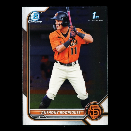 Anthony Rodriguez 2022 Bowman Chrome 1st Bowman Prospects Giants