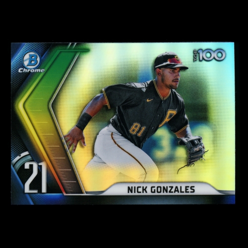 Nick Gonzales 2022 Bowman Chrome Scouts Top 100 Pirates