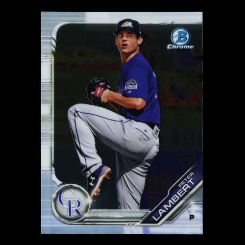Peter Lambert 2019 Bowman Chrome Prospects Rockies