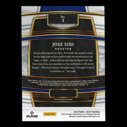 Jose Siri RC 2022 Select Rookie Astros