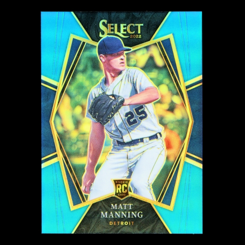 Matt Manning RC 2022 Select Rookie Light Blue PRM Tigers 025/149