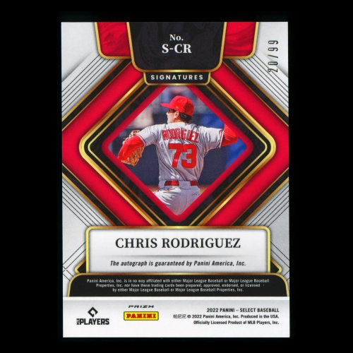 Chris Rodriguez 2022 Select Signatures Holo Angels 20/99