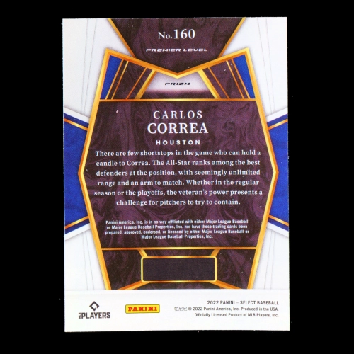 Carlos Correa 2022 Select PRM Holo Astros