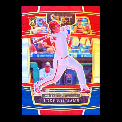 Luke Williams RC 2022 Select Tri-Color Rookie Phillies