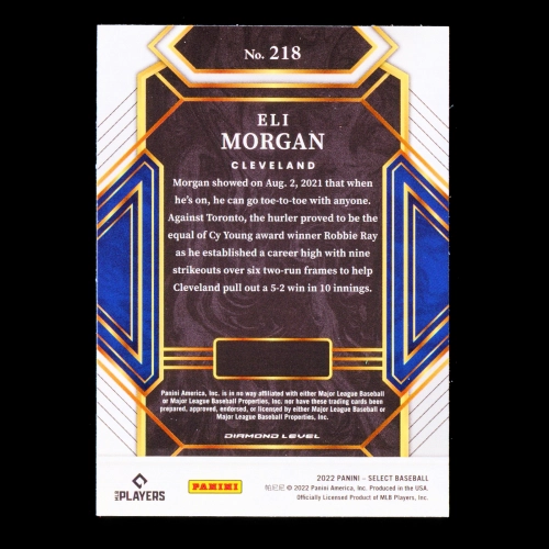 Eli Morgan RC 2022 Select Rookie DMD Guardians
