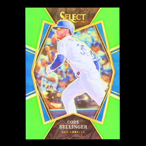 Cody Bellinger 2022 Select Neon Green PRM Dodgers 01/99