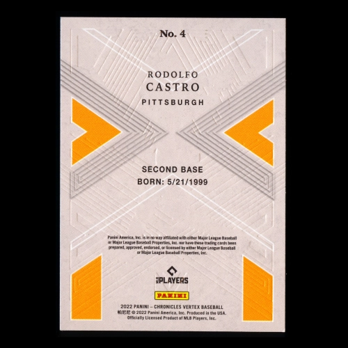 Rodolfo Castro RC 2022 Vertex Rookie Pirates