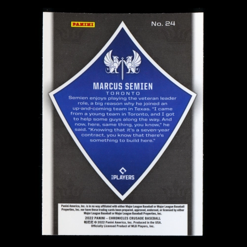 Marcus Semien RC 2022 Crusade Rookie Blue Jays