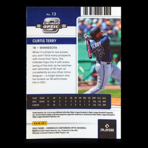 Curtis Terry RC 2022 Contenders Optic Rookie Twins