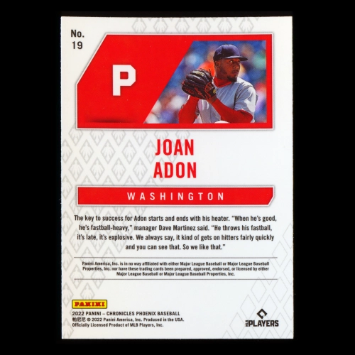 Joan Adon RC 2022 Phoenix Rookie Nationals