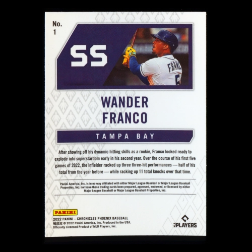 Wander Franco RC 2022 Phoenix Rookie Rays