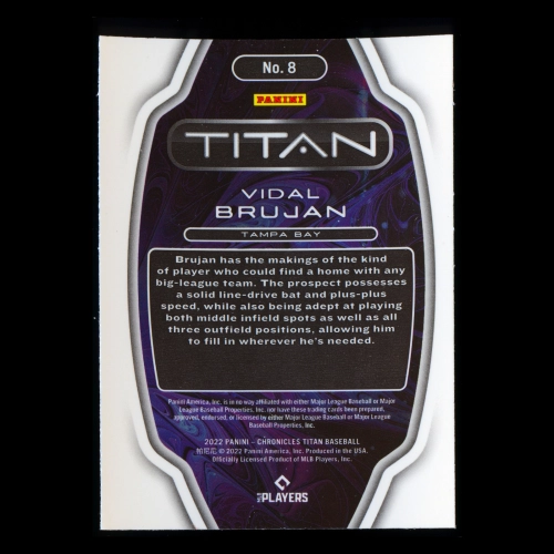 Vidal Brujan RC 2022 Titan Rookie Rays