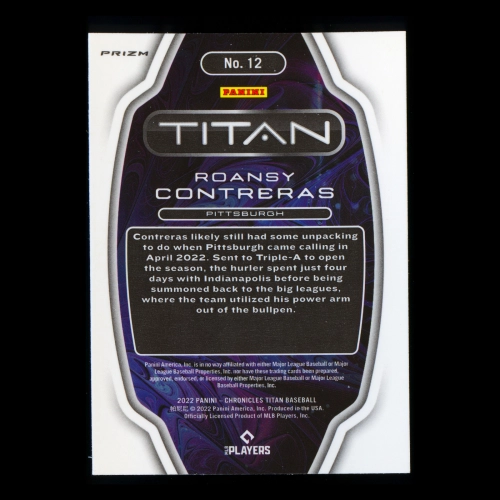 Roansy Contreras RC 2022 Titan Rookie Holo Pirates