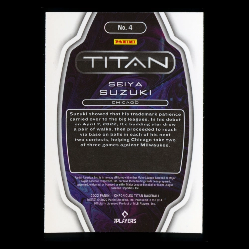 Seiya Suzuki RC 2022 Titan Rookie Cubs