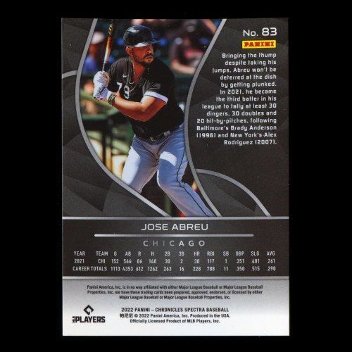 Jose Abreu 2022 Spectra White Sox