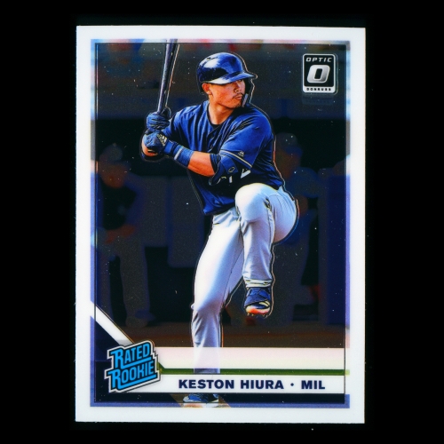 Keston Hiura RR RC 2019 Donruss Optic Rookie Brewers