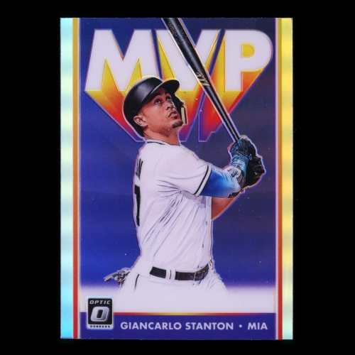 Giancarlo Stanton 2019 Donruss Optic MVP Holo Marlins