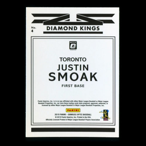 Justin Smoak 2019 Donruss Optic Diamond Kings Blue Jays