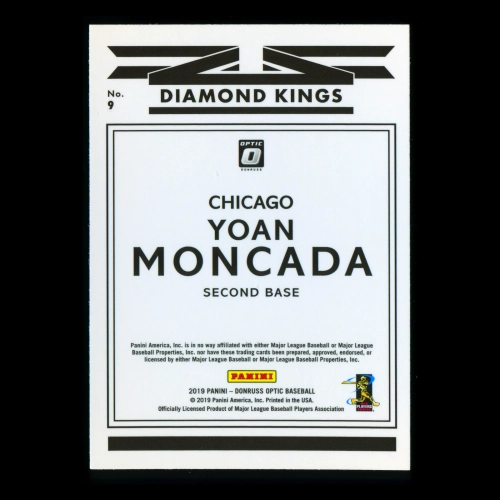 Yoan Moncada 2019 Donruss Optic Diamond Kings White Sox