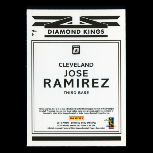 Jose Ramirez 2019 Donruss Optic Diamond Kings Guardians