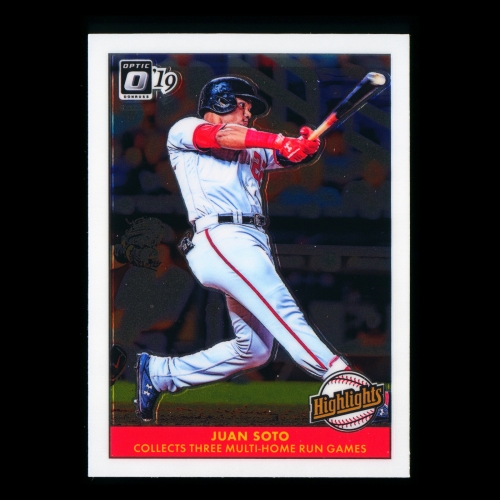 Juan Soto 2019 Donruss Optic Highlights Nationals