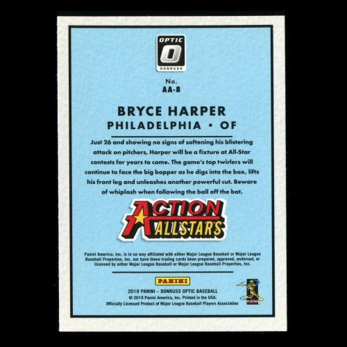 Bryce Harper 2019 Donruss Optic Action All-Stars Phillies
