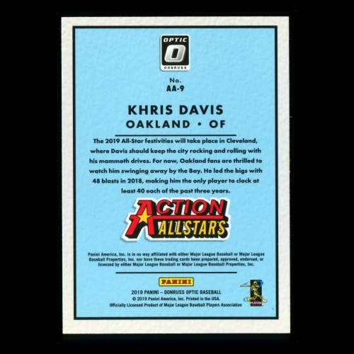Khris Davis 2019 Donruss Optic Action All-Stars Athletics
