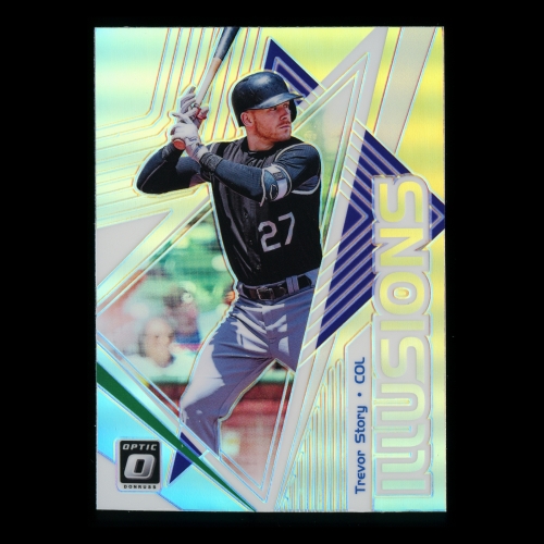 Trevor Story 2019 Donruss Optic Illusions Holo Rockies