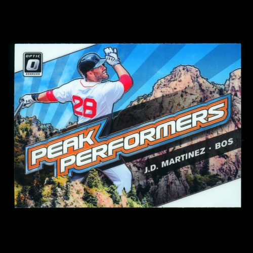 J.D. Martinez 2019 Donruss Optic Peak Performers Red Sox